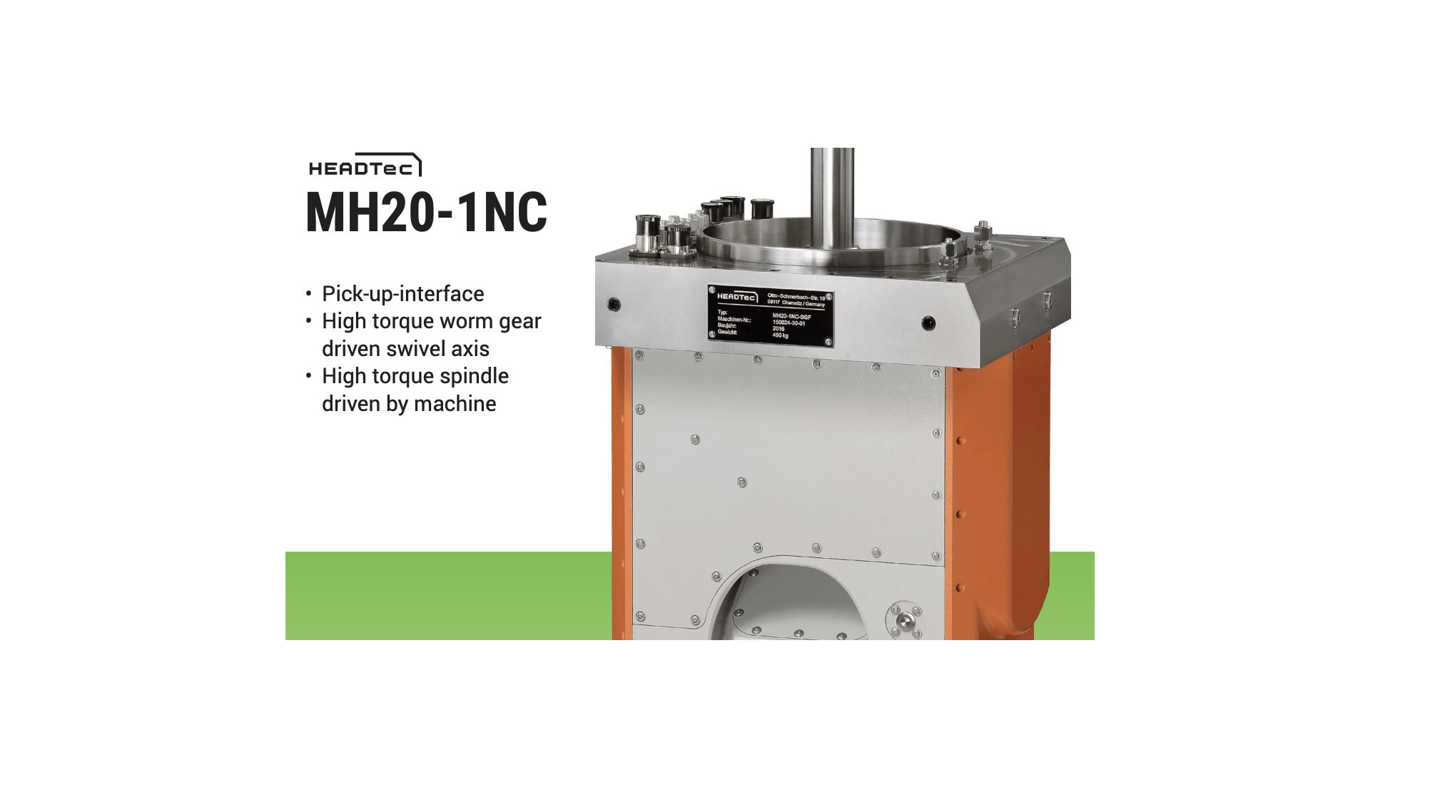 Cabezal de fresado HeadTec MH20-1NC